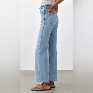 Zara High Rise Z1975 Straight Leg Jeans Denim Size US 6